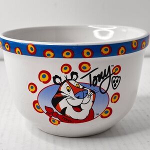 VTG Kellogg’s 2004 Tony The Tiger Cereal Bowl Advertising Memorabilia Nostalgia